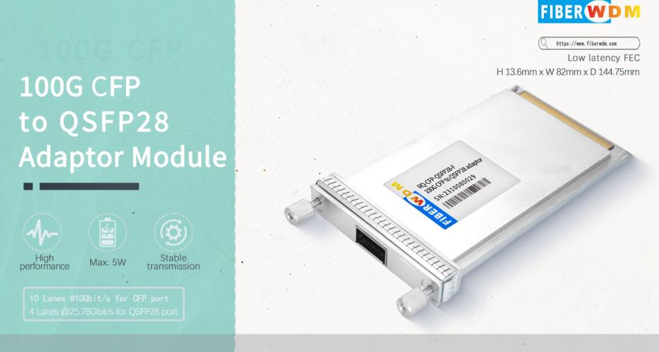 100G CFP to QSFP28 Adaptor Module with FEC